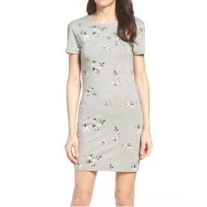 French Connection Gray Floral Dress XXS